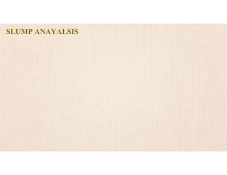 SLUMP ANAYALSIS
 