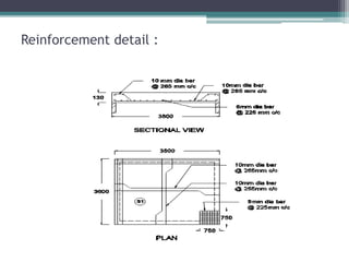 Reinforcement detail :
 