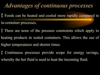 Comprehensive Overview of Batch and Continuous Thermal Processing in ...