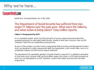 Why we’re here...




4
 