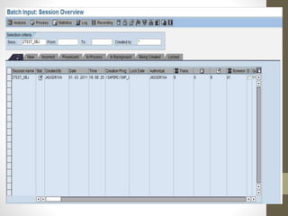 SAP Batch data communication