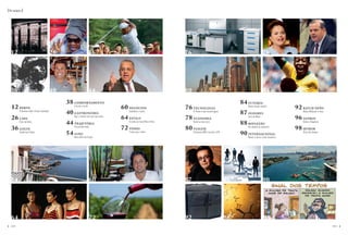 (Sumário)




    12                                             26                         36                                                76                                                           78




    38                                             40                         44                                                80                                                           84
                                                        38 COMPORTAMENTO                                                                                                  84 FUTEBOL
    12 PERFIL                                              A Farda, o fardo
                                                                                              60 NEGÓCIOS                       76 TECNOLOGIA                                Nosso amado, mudou!
                                                                                                                                                                                                                92 BATCH NEWS
                O gostoso sabor da boa reputação
                                                        40 GASTRONOMIA                           Sabedoria e sabor                   O Futuro é das microtiragens
                                                                                                                                                                          87 OLHARES                               Malas, McQueen e mais

    26 CAPA                                                Aqui o cliente nem sem tem razão
                                                                                              64 ESTILO                         78 ECONOMIA                                  Cara de Mané
                                                                                                                                                                                                                96 ASTROS
                A Voz do Verão
                                                        44 TRAJETÓRIA                            A (cada vez mais) Nova China        Cenário mais claro
                                                                                                                                                                          88 REFLEXÃO                              Astros e Negócios

    36 GOLFE                                               Um grande motor
                                                                                              72 VINHO                          80 VIAGEM                                    Um desaﬁo às empresas
                                                                                                                                                                                                                98 HUMOR
                Saúde para Todos
                                                        54 LUXO                                  Tintos para o Calor                 O Viajante CNPJ convida o CPF
                                                                                                                                                                          90 INTERNACIONAL                         Sinal dos tempos
                                                           Muito Além da Ficção                                                                                              Miami: o eterno verão brasileiro




    54                                                                        60                                                87                                   88                      90




    64                                                                        72                                                92                                   96                       98
8   ( BATCH )                                                                                                                                                                                                                              ( BATCH )   9
 