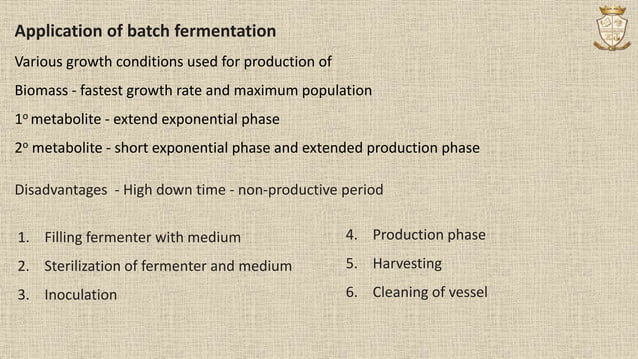 Batch, fedbatch and continuous fermentation | PPTX | Chemistry | Science