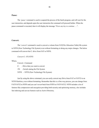 Batch file programming | PDF