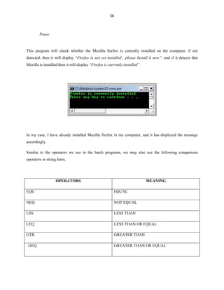 Batch file programming | PDF