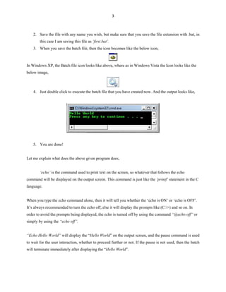 Batch File Programming Pdf