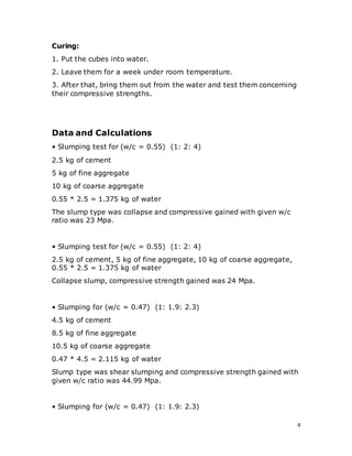 Curing Register Format Batching, mixing, placing, and curing of concrete - Report | DOCX