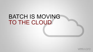 BATCH IS MOVING
TO THE CLOUD
 