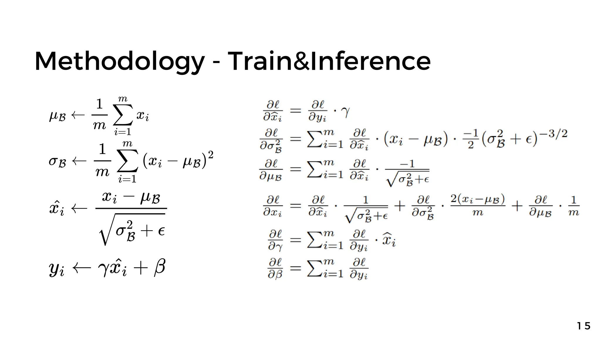 Methodology - Train&Inference
1 5
 