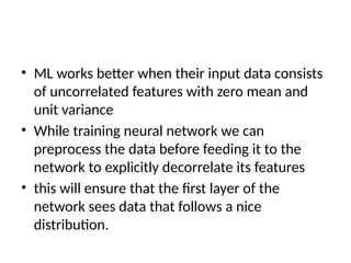 intro to batch normalization in deep learning | PPTX