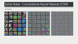 Some Notes : Convolutional Neural Network (CNN)
3D filters
 