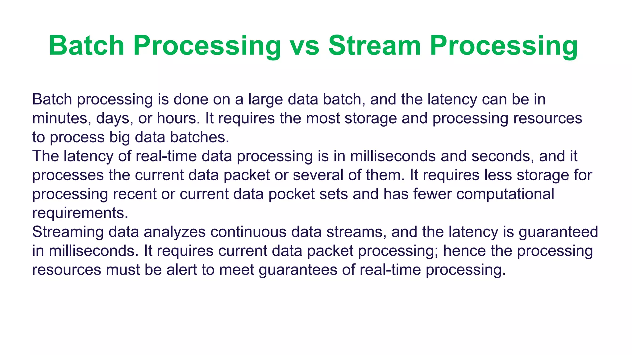 Batch Processing vs Stream Processing Difference | PPT