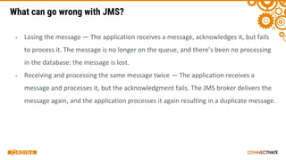 What can go wrong with JMS?
▪
▪
 