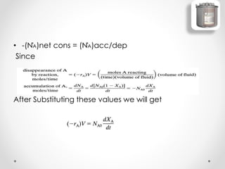 • -(ṄA)net cons = (ṄA)acc/dep
Since
After Substituting these values we will get
 