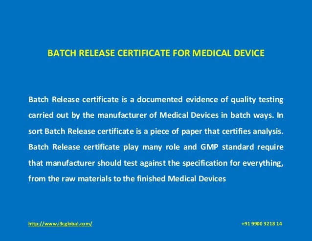 Medical Release Certificate