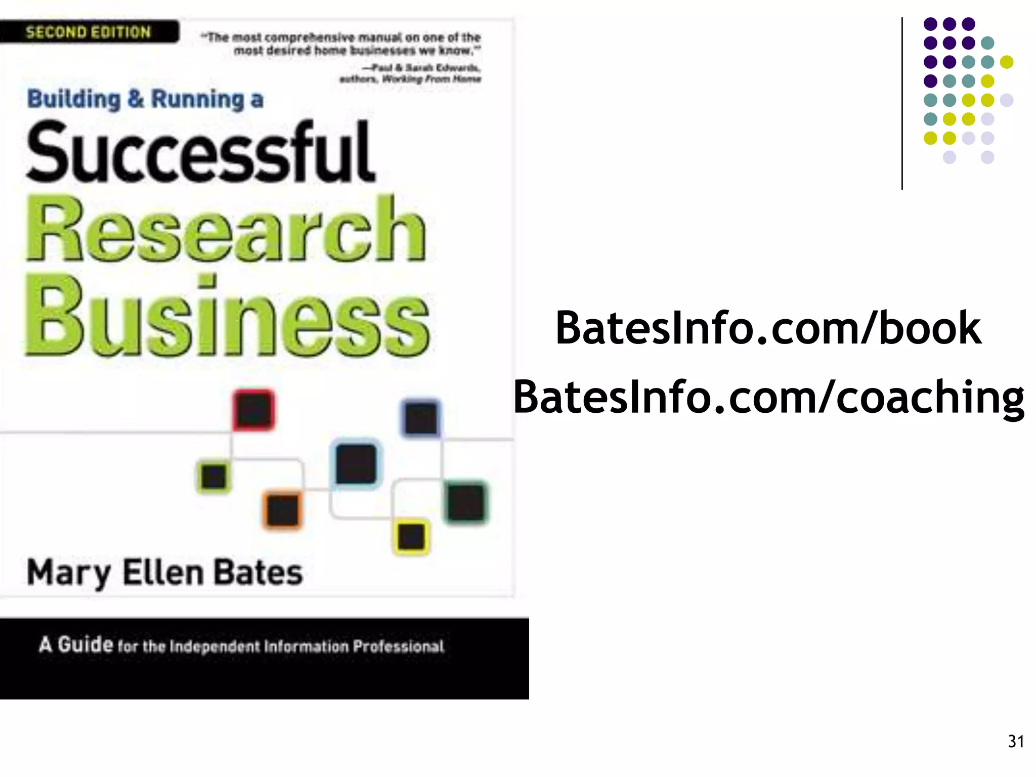 31BatesInfo.com/bookBatesInfo.com/coaching