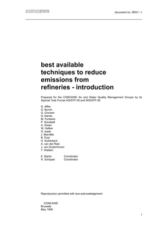 Bat For Emission Of Refineries