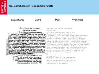 Optical Character Recognition (OCR) Exceptional Good Poor Worthless THE VIKING'S SONG Now skall to the Vikings, the Vikings so bold, So fearless in battle, so famous of old, With swarthy, tanned features, and long locks of gold; Ahoi ! my bold Vikings, ahoi ! We plunder the noble, we plunder the priest, We rob the fat abbot to furnish our feast, There's no fare so fine as the convent-fed beast; Ahoi ! my bold Vikings, ahoi I What vessels of Venice can vaunt to be lighter? What blades of Toledo can boast being brighter? What man to the Viking can match as a fighter? Ahoi I my bold Vikings, ahoi I Our sword is our father, our ship is our mother, Our shield is our sister, our breastplate our brother,- Thus, ask us our kindred, we say we've no other; Ahoi ! my bold Vikings, ahoi ! So now slack the ropes, turn the sails to the wind, And smartly the reefs of the canvas unbind, As we sweep o'er the ocean more plunder to find; Ahoi ! my bold Vikings, ahoi ! (Exrh-ads from the New York Papers.) JACKSON IONEY. It is with great pleasure that we per- ceive the true Jackson money is now ia circulation.. Half eagles of the.new Jackson coinage are passing freely from, hand to hand this morning, and all who ^get hold of them seem to feel at once the superiority of such real money to the miserable p.laper substitute withl which, the spirit of aristocracy would still continue to cheat the people. The new eagles, half eagles, and quarters are really beautiful coins-at least so we ate assured, in relation to the eagles and quarters, and so we can attestfroux: our own examination, in relation to the halves. The Globe says, "It is de- voutly to be hoped that the Mint may be able to suppl, all the pressing de- mands -on it-and .that overy~indepen- dent citizen may obtain a low pieces to carry and preserve as a charm against the sorceries of the mammoth.  I SINGULAR AND SERIOUS ACCIDENT.- -O11 WeU Iwtje e noon Mr. Charles %Vyber, of the Borougll-roadt, V Fleet Prison to visit a friend, and joined a party III room, who entered into the foolish a seincitllt of 1 pcnny-p)icce to the top of thle room, andl eatchivug tle mothli upon its descent to the lloor. Mr.) L sidered a perfect adept at this game bot time Ile" last found its way into thle throat, where it V't0tdt wards of half an hour. A Surgeon tried tv folCe but being ulnable to do so, lie contrived to mDOVC t into the stomach. Mr. Wyyber was commmpariatLvl lieved by the penny-piece being riemoved out ot the was enabiled, in the evening, to be carried to hackney-coach.  la 112 B ik e my lat arrived the >Pylades,-. lliot; aod. Abe- 3ineva, CNeee 4orn Neath, ' titch ,cuim; ,'t;ohn_ IoMelwl fri ytiil SUn- .die8; ,FrietndiLp, St&ar, froniidon, 'Ui wine and grocerieu ;: ;aletn, Bker, from Liverpool,. witfi eoal.;' 4Stalled the AluidonG.: ceror' Lkndon, with sundries; : ;Two Rrothwsj'@ Whe~atn-;- Pylade', Eiot; Har'tinny,; ;: Fisbley; ::Iiiveiy Peggy:-(flth add tie JAne, Redman, for eathly Newpot;agd llford; -Tw Br.otherAs, lawces, fos Lysixowjvithbinehol V pirI-ihzure;vi etsey, Per- wIliti; iIudstry, ModA - ~tbi ,Al~t,,'enniugs, for .:IP1~iOntI, StIth Ltu .c*ar An'l? Hawkinss foir ouck , + iii ballasto I _______~ ~ ~ ~~~Ai  