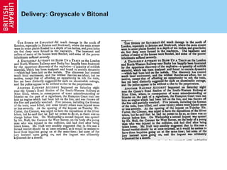 Delivery: Greyscale v Bitonal 