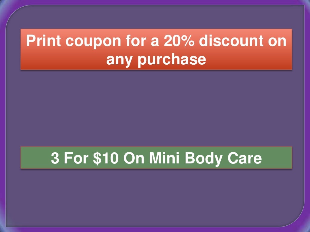 Bath and body works promo codes