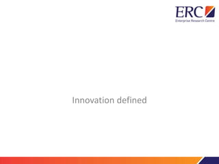 Innovation defined
 