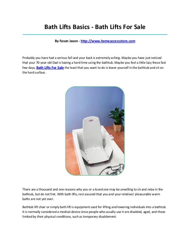 Bath lifts for sale