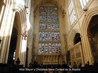 Altar Mayor y Cristalera Nave Central de la Abadía

 