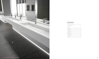 A
B
A: Dekton® - Vegha / B: Silence Wash-hand basin - Silestone® Blanco Zeus
Contents
COSENTINO® MATERIALS 8
Silestone® 8
Dekton® 12
LARGE FORMAT 14
APPLICATIONS 16
CUSTOM DESIGN 18
SHOWER TRAYS 34
WASH-HAND BASINS 44
COLOUR CHART 58
ACCESSORIES 64
54
 