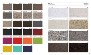 Unsui p l b Gedatsu p l b Amazon p l v b Ironbark p
Istmo p l b Kona Beige p Auzul Ugarit p Beige Daphne p
Verde Ugarit p Marron Jupiter p l Calypso p l b Marengo p l
Negro Anubis p l Negro Stellar p Dreis p l b Eros Stellar p
Magenta Energy p b Rosso Monza p l b Naranja Cool p b Verde Fun p b
Amarillo Gea p Acqua Fraccaroli p Marina Stellar p
ECO LINE
COLOUR SERIES
Polished Texture p
Suede Texture l
White Diamond p
Creamstone p
Forest Snow p
Iron Ore p
Luna p
Red Pine l
Riverbed p
Terra p
60 61
 