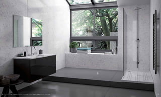 A
B
A: Silestone® Lyra / B: Elegance Wash-hand basin - Silestone® Lyra / C: Silestone® Carbono / D: Bubbles Shower Trays - Silestone® Lyra
C
D
26 27
 