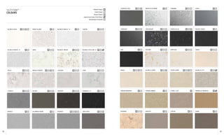 Blanco Zeus p l v b Mont Blanc p l Blanco Maple 14 p l Yukon p l b
Blanco Norte 14 p l Ariel p l b Blanco Orion p l b Blanco Stellar 13 p l j
Helix p l b Bianco Rivers p l v b Lagoon p l b Lyra p l b
Cygnus p l b Altair p l b Merope p l b Doradus 13 p l b
Niebla p l Aluminio Nube p l Kensho p l v b Gris Expo p l v
Cemento Spa p l v White Platinum p b Chrome p l b Steel p b
Carbono p l b Zirconium p l b Arden Blue p l v Negro Tebas p l
Tao p b Pulsar p l b Vortium p l b Daria p l b
Haiku p l v b Blanco Capri p l v Tigris Sand p l v b Blanco City p l j
Crema Minerva p l Crema Urban p l Coral Clay p Amarillo Monsul p j
Phoenix p l b Rougui p l Toffee p l Noka p l
SILESTONE®
COLOURS
Polished Texture p
Suede Texture l
Volcano Texture v
Large Format Jumbo (325x159cm) j
Bacteriostatic Protection b
58 59
 