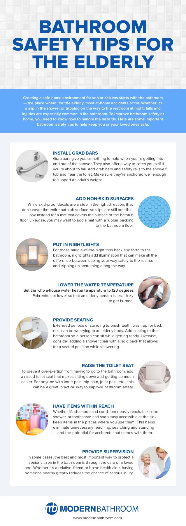 Bathroom Safety Tips for the Elderly