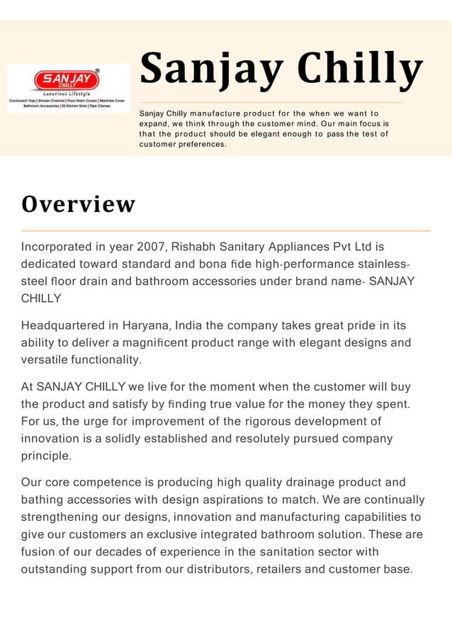 Bathroom accessories in Gurgaon Sanjay Chilly.pptx