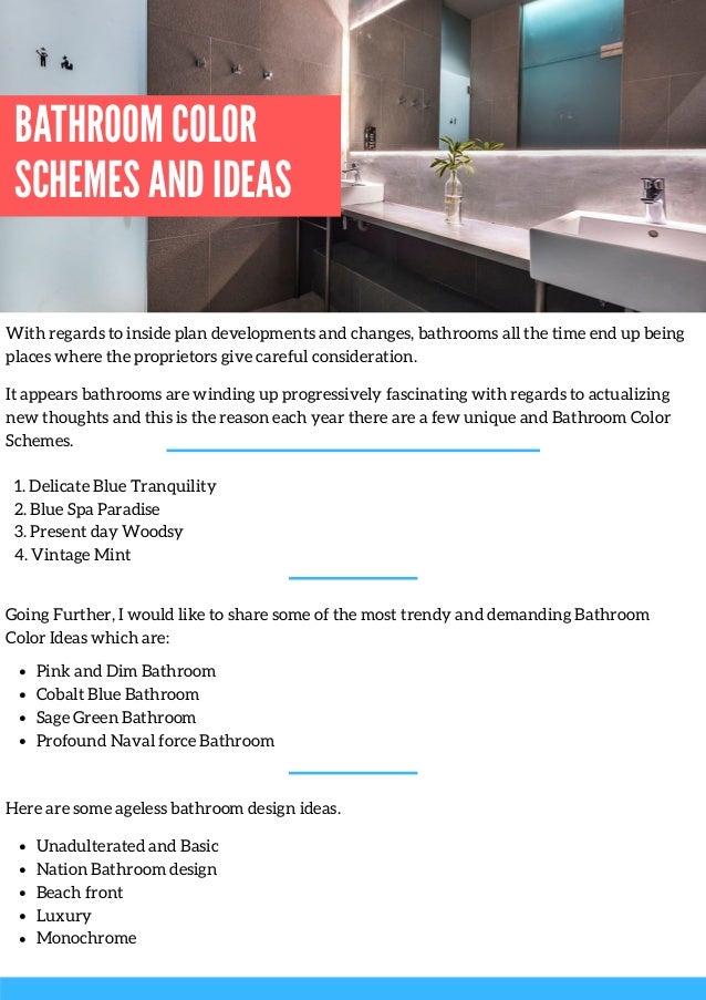Bathroom Color Schemes Ideas : These 9 No Fail Tips Will Help You Choose The Best Bathroom Colors Better Homes Gardens : Because the bathroom is commonly used for cleaning, many people tend to go for color schemes in the bathroom that are associated with cleanliness.
