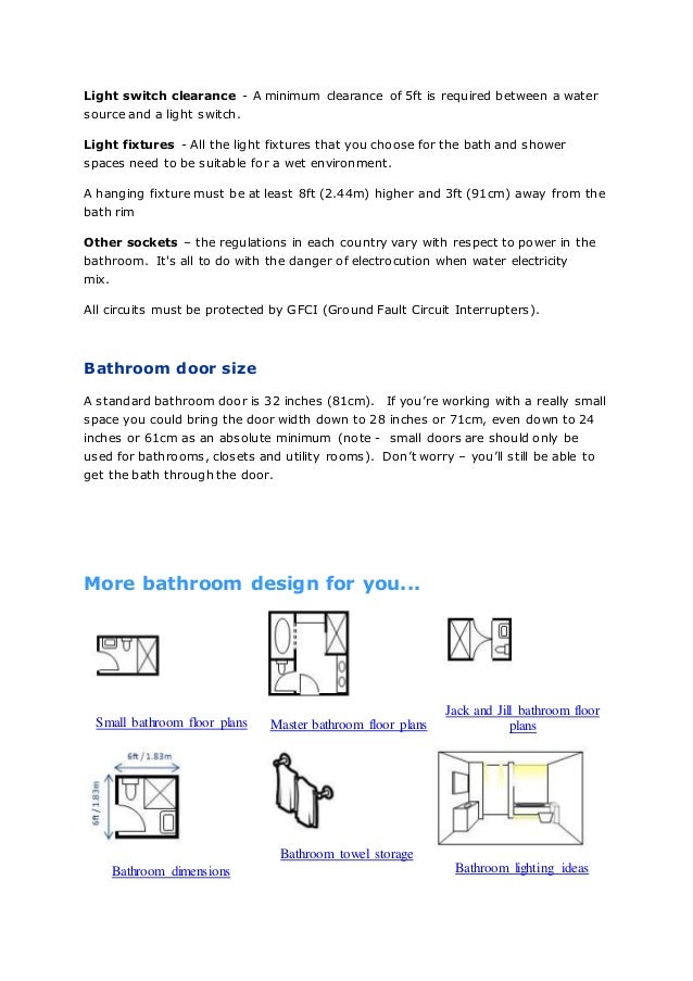 Bathroom Plans