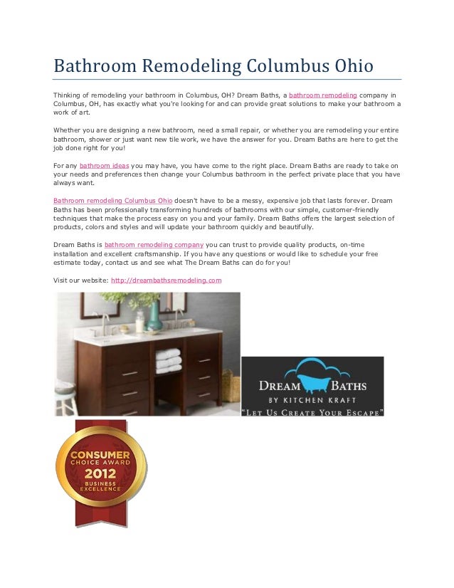 Bathroom Remodeling Columbus Ohio