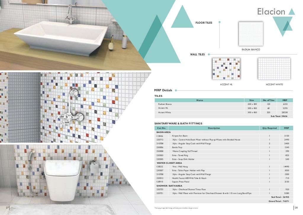 Bathroom Tiles, Design, Accessories & Fittings By Somany Ceramics