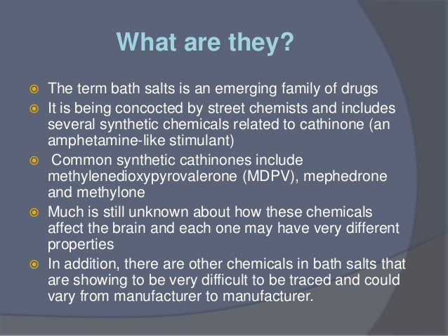 chemicals how brain affect the Bath salts