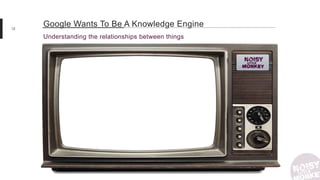 12
Understanding the relationships between things
Google Wants To Be A Knowledge Engine
 
