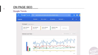51
Google Trends
ON PAGE SEO
 