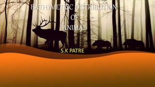 BATHYMETRIC DISTRIBUTION
OF
ANIMAL
S.K PATRE
 