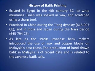 Batik printing