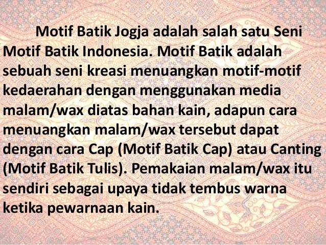 Batik Yogyakarta Seni Batik By Pangestu Chaesar S