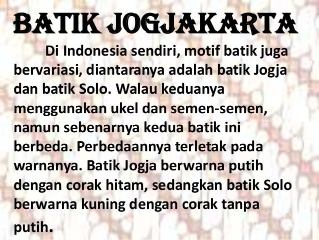 Batik Yogyakarta Seni Batik By Pangestu Chaesar S