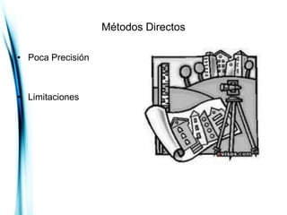 Métodos Directos

• Poca Precisión



• Limitaciones
 