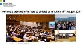 «Pose de la première pierre» lors du congrès de la SIA BIM le 11./12. juin 2015
20 Juin 2017 2. Generalversammlung "Bauen ...