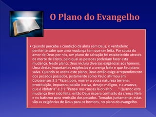O Plano do Evangelho