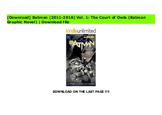 DOWNLOAD ON THE LAST PAGE !!!!
Read PDF Batman (2011-2016) Vol. 1: The Court of Owls (Batman Graphic Novel) Online, Download PDF Batman (2011-2016) Vol. 1: The Court of Owls (Batman Graphic Novel), Full PDF Batman (2011-2016) Vol. 1: The Court of Owls (Batman Graphic Novel), All Ebook Batman (2011-2016) Vol. 1: The Court of Owls (Batman Graphic Novel), PDF and EPUB Batman (2011-2016) Vol. 1: The Court of Owls (Batman Graphic Novel), PDF ePub Mobi Batman (2011-2016) Vol. 1: The Court of Owls (Batman Graphic Novel), Downloading PDF Batman (2011-2016) Vol. 1: The Court of Owls (Batman Graphic Novel), Book PDF Batman (2011-2016) Vol. 1: The Court of Owls (Batman Graphic Novel), Read online Batman (2011-2016) Vol. 1: The Court of Owls (Batman Graphic Novel), Batman (2011-2016) Vol. 1: The Court of Owls (Batman Graphic Novel) pdf, book pdf Batman (2011-2016) Vol. 1: The Court of Owls (Batman Graphic Novel), pdf Batman (2011-2016) Vol. 1: The Court of Owls (Batman Graphic Novel), epub Batman (2011-2016) Vol. 1: The Court of Owls (Batman Graphic Novel), pdf Batman (2011-2016) Vol. 1: The Court of Owls (Batman Graphic Novel), the book Batman (2011-2016) Vol. 1: The Court of Owls (Batman Graphic Novel), ebook Batman (2011-2016) Vol. 1: The Court of Owls (Batman Graphic Novel), Batman (2011-2016) Vol. 1: The Court of Owls (Batman Graphic Novel) E-Books, Online Batman (2011-2016) Vol. 1: The Court of Owls (Batman Graphic Novel) Book, pdf Batman (2011-2016) Vol. 1: The Court of Owls (Batman Graphic Novel), Batman (2011-2016) Vol. 1: The Court of Owls (Batman Graphic Novel) E-Books, Batman (2011-2016) Vol. 1: The Court of Owls (Batman Graphic Novel) Online Read Best Book Online Batman (2011-2016) Vol. 1: The Court of Owls (Batman Graphic Novel), Read Online Batman (2011-2016) Vol. 1: The Court of Owls (Batman Graphic Novel) Book, Read Online Batman (2011-2016) Vol. 1: The Court of Owls (Batman Graphic Novel) E-Books, Read
Batman (2011-2016) Vol. 1: The Court of Owls (Batman Graphic Novel) Online, Read Best Book Batman (2011-2016) Vol. 1: The Court of Owls (Batman Graphic Novel) Online, Pdf Books Batman (2011-2016) Vol. 1: The Court of Owls (Batman Graphic Novel), Download Batman (2011-2016) Vol. 1: The Court of Owls (Batman Graphic Novel) Books Online Download Batman (2011-2016) Vol. 1: The Court of Owls (Batman Graphic Novel) Full Collection, Read Batman (2011-2016) Vol. 1: The Court of Owls (Batman Graphic Novel) Book, Download Batman (2011-2016) Vol. 1: The Court of Owls (Batman Graphic Novel) Ebook Batman (2011-2016) Vol. 1: The Court of Owls (Batman Graphic Novel) PDF Download online, Batman (2011-2016) Vol. 1: The Court of Owls (Batman Graphic Novel) Ebooks, Batman (2011-2016) Vol. 1: The Court of Owls (Batman Graphic Novel) pdf Download online, Batman (2011-2016) Vol. 1: The Court of Owls (Batman Graphic Novel) Best Book, Batman (2011-2016) Vol. 1: The Court of Owls (Batman Graphic Novel) Ebooks, Batman (2011-2016) Vol. 1: The Court of Owls (Batman Graphic Novel) PDF, Batman (2011-2016) Vol. 1: The Court of Owls (Batman Graphic Novel) Popular, Batman (2011-2016) Vol. 1: The Court of Owls (Batman Graphic Novel) Read, Batman (2011-2016) Vol. 1: The Court of Owls (Batman Graphic Novel) Full PDF, Batman (2011-2016) Vol. 1: The Court of Owls (Batman Graphic Novel) PDF, Batman (2011-2016) Vol. 1: The Court of Owls (Batman Graphic Novel) PDF, Batman (2011-2016) Vol. 1: The Court of Owls (Batman Graphic Novel) PDF Online, Batman (2011-2016) Vol. 1: The Court of Owls (Batman Graphic Novel) Books Online, Batman (2011-2016) Vol. 1: The Court of Owls (Batman Graphic Novel) Ebook, Batman (2011-2016) Vol. 1: The Court of Owls (Batman Graphic Novel) Book, Batman (2011-2016) Vol. 1: The Court of Owls (Batman Graphic Novel) Full Popular PDF, PDF Batman (2011-2016) Vol. 1: The Court of Owls (Batman Graphic
Novel) Download Book PDF Batman (2011-2016) Vol. 1: The Court of Owls (Batman Graphic Novel), Read online PDF Batman (2011-2016) Vol. 1: The Court of Owls (Batman Graphic Novel), PDF Batman (2011-2016) Vol. 1: The Court of Owls (Batman Graphic Novel) Popular, PDF Batman (2011-2016) Vol. 1: The Court of Owls (Batman Graphic Novel), PDF Batman (2011-2016) Vol. 1: The Court of Owls (Batman Graphic Novel) Ebook, Best Book Batman (2011-2016) Vol. 1: The Court of Owls (Batman Graphic Novel), PDF Batman (2011-2016) Vol. 1: The Court of Owls (Batman Graphic Novel) Collection, PDF Batman (2011-2016) Vol. 1: The Court of Owls (Batman Graphic Novel) Full Online, epub Batman (2011-2016) Vol. 1: The Court of Owls (Batman Graphic Novel), ebook Batman (2011-2016) Vol. 1: The Court of Owls (Batman Graphic Novel), ebook Batman (2011-2016) Vol. 1: The Court of Owls (Batman Graphic Novel), epub Batman (2011-2016) Vol. 1: The Court of Owls (Batman Graphic Novel), full book Batman (2011-2016) Vol. 1: The Court of Owls (Batman Graphic Novel), online Batman (2011-2016) Vol. 1: The Court of Owls (Batman Graphic Novel), online Batman (2011-2016) Vol. 1: The Court of Owls (Batman Graphic Novel), online pdf Batman (2011-2016) Vol. 1: The Court of Owls (Batman Graphic Novel), pdf Batman (2011-2016) Vol. 1: The Court of Owls (Batman Graphic Novel), Batman (2011-2016) Vol. 1: The Court of Owls (Batman Graphic Novel) Book, Online Batman (2011-2016) Vol. 1: The Court of Owls (Batman Graphic Novel) Book, PDF Batman (2011-2016) Vol. 1: The Court of Owls (Batman Graphic Novel), PDF Batman (2011-2016) Vol. 1: The Court of Owls (Batman Graphic Novel) Online, pdf Batman (2011-2016) Vol. 1: The Court of Owls (Batman Graphic Novel), Read online Batman (2011-2016) Vol. 1: The Court of Owls (Batman Graphic Novel), Batman (2011-2016) Vol. 1: The Court of Owls (Batman Graphic Novel) pdf, Batman (2011-2016) Vol. 1: The Court of
Owls (Batman Graphic Novel), book pdf Batman (2011-2016) Vol. 1: The Court of Owls (Batman Graphic Novel), pdf Batman (2011-2016) Vol. 1: The Court of Owls (Batman Graphic Novel), epub Batman (2011-2016) Vol. 1: The Court of Owls (Batman Graphic Novel), pdf Batman (2011-2016) Vol. 1: The Court of Owls (Batman Graphic Novel), the book Batman (2011-2016) Vol. 1: The Court of Owls (Batman Graphic Novel), ebook Batman (2011-2016) Vol. 1: The Court of Owls (Batman Graphic Novel), Batman (2011-2016) Vol. 1: The Court of Owls (Batman Graphic Novel) E-Books, Online Batman (2011-2016) Vol. 1: The Court of Owls (Batman Graphic Novel) Book, pdf Batman (2011-2016) Vol. 1: The Court of Owls (Batman Graphic Novel), Batman (2011-2016) Vol. 1: The Court of Owls (Batman Graphic Novel) E-Books, Batman (2011-2016) Vol. 1: The Court of Owls (Batman Graphic Novel) Online, Download Best Book Online Batman (2011-2016) Vol. 1: The Court of Owls (Batman Graphic Novel), Download Batman (2011-2016) Vol. 1: The Court of Owls (Batman Graphic Novel) PDF files, Download Batman (2011-2016) Vol. 1: The Court of Owls (Batman Graphic Novel) PDF files
[Download] Batman (2011-2016) Vol. 1: The Court of Owls (Batman
Graphic Novel) | Download file
 