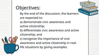 Active Citizenship and Civic Education: Empowering Democratic ...
