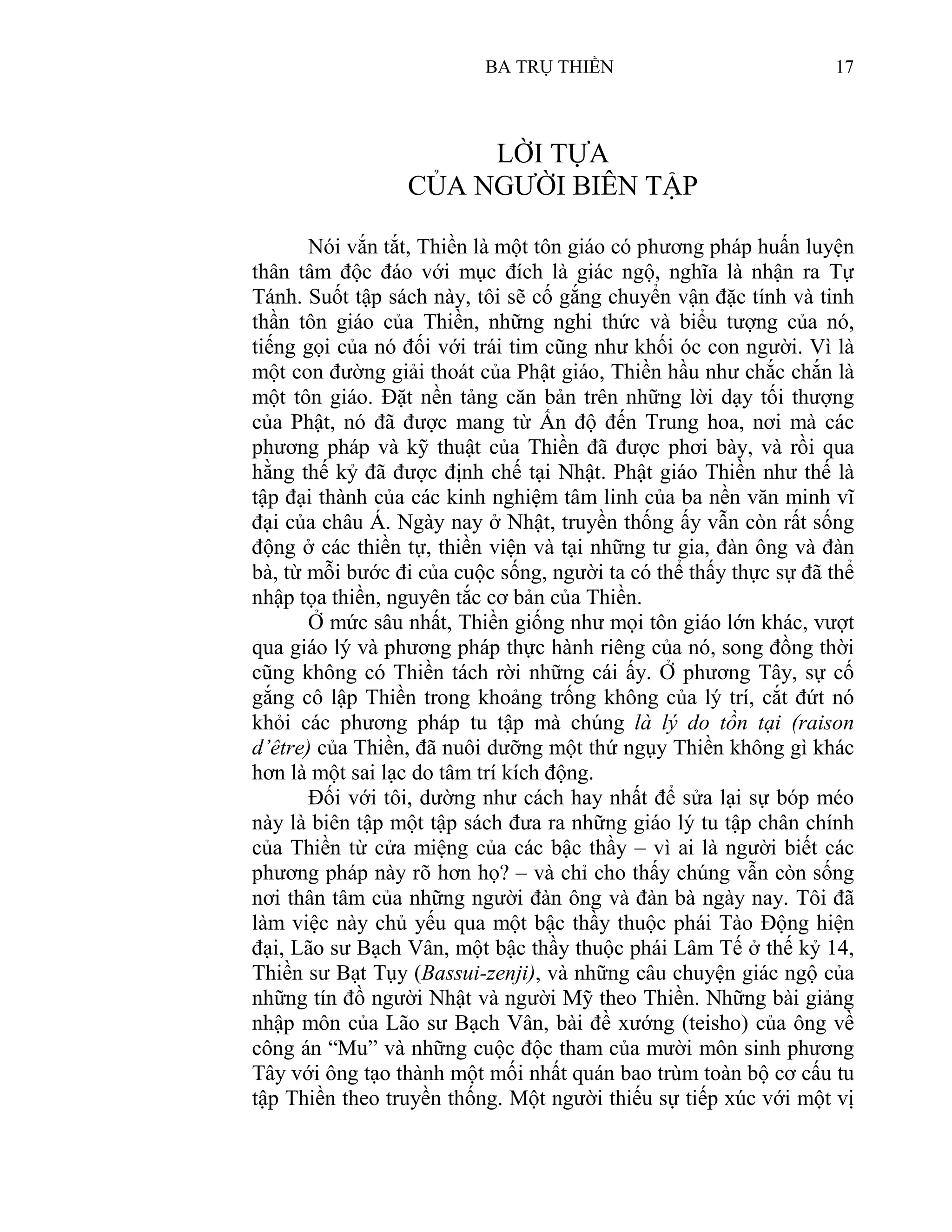 Ba Trụ Thiền (Philip Kapleau)